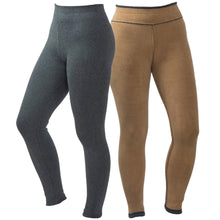 Load image into Gallery viewer, Women&#39;s Warm Winter Cotton Fleece Lined Thermal Leggings Gray