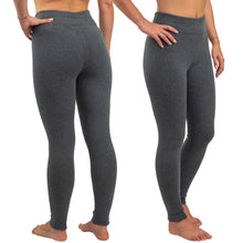 Load image into Gallery viewer, Women&#39;s Warm Winter Cotton Fleece Lined Thermal Leggings Gray