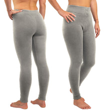 Load image into Gallery viewer, Women&#39;s Warm Winter Cotton Fleece Lined Thermal Leggings Light Gray