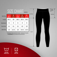 Load image into Gallery viewer, Women&#39;s Warm Winter Cotton Fleece Lined Thermal Leggings Red